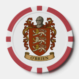 Fichas de póquer con el escudo de la familia O'Bri