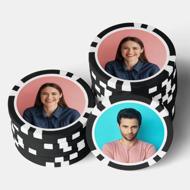 Fichas de póquer con foto personalizada (Pila)
