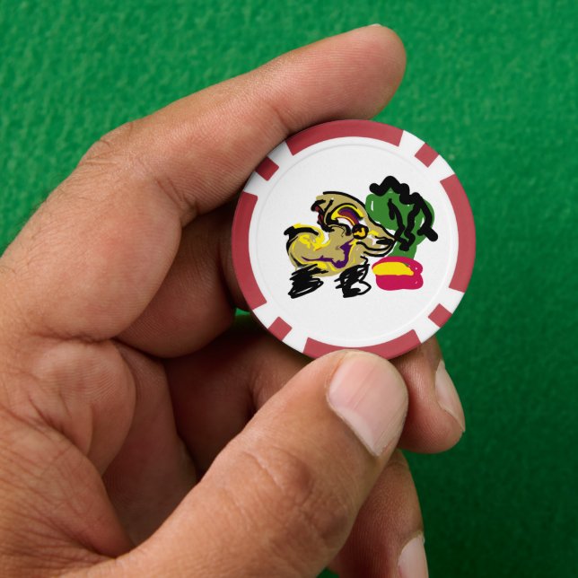 Fichas De Póquer conjunto Chihuahua (Mano)