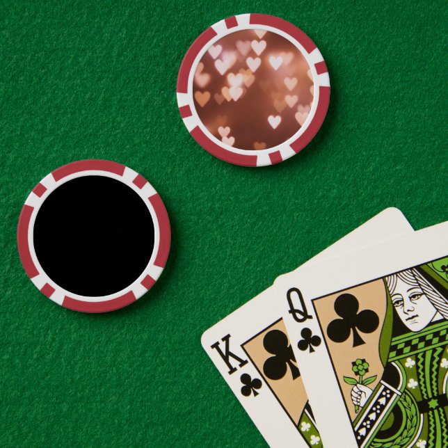 FICHAS DE PÓQUER CORAZONES DIARIOS DE PINK VALENTINE (Mesa de Poker (Doble))