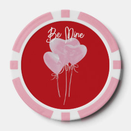 Fichas De Póquer Corazones Rosas
