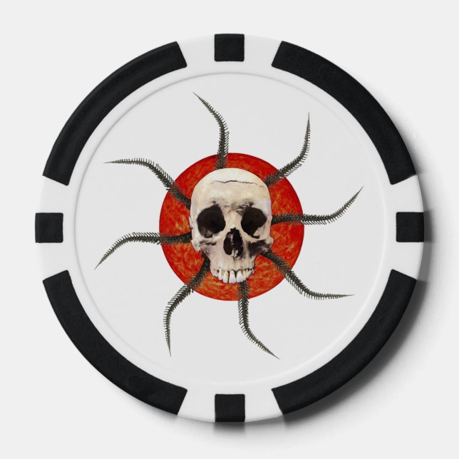 Fichas De Póquer Cráneos radiantees para siempre (Anverso)