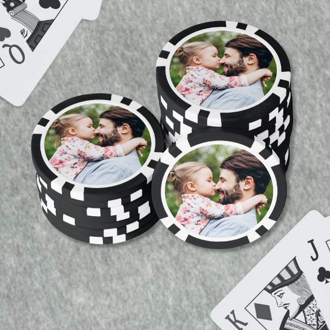 Fichas De Póquer Crea tu propia foto (Create Your Own Photo Poker Chips)