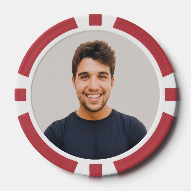 Fichas De Póquer Crea tu Propia Imagen Personalizada de Foto (Anverso)