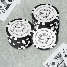 Fichas De Póquer Crea tu propio logo para la noche de casino