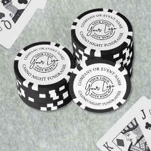 Fichas De Póquer Crea tu propio logo para una noche de casino