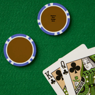 Fichas De Póquer Crea tu propio marrón