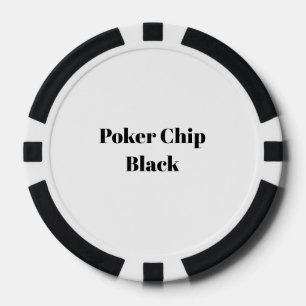 Fichas De Póquer Crea Tu Propio Negro