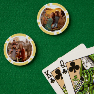 Fichas De Póquer Crear Juego de Noche de Torneo en Casa con Foto Pe