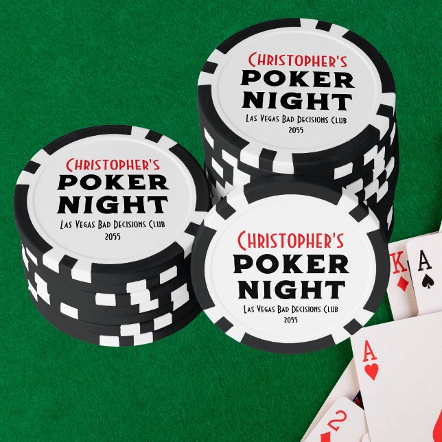 Fichas De Póquer Create Your Own Bachelor Party (Create your own Poker Night game night Poker Chips. Personalized with name. Funny saying. )