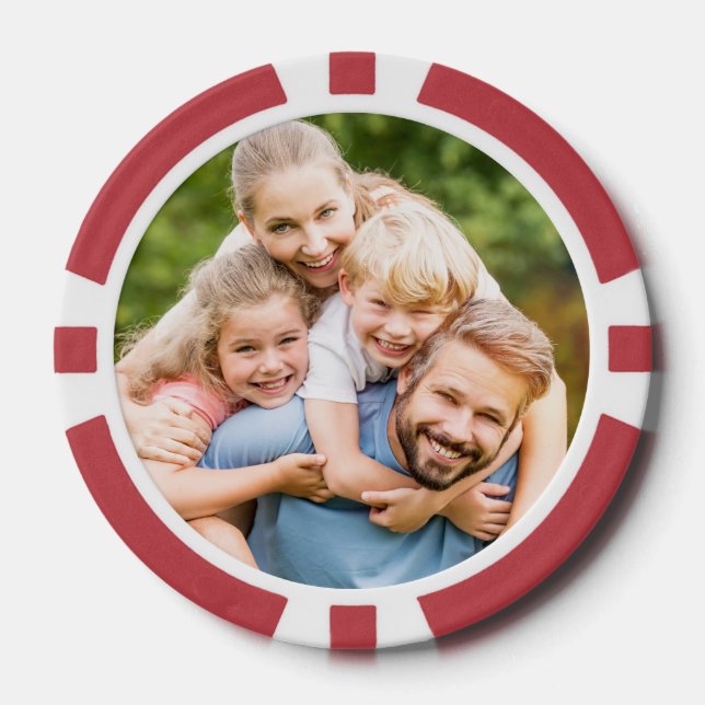 Fichas De Póquer Create Your Own Photo Custom Picture DIY (Anverso)