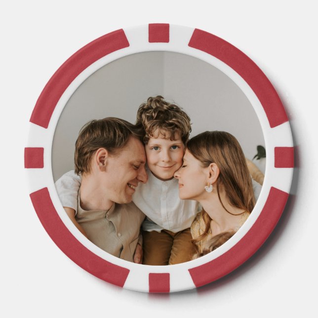 Fichas De Póquer Create Your Own Photo Custom Picture DIY  (Anverso)