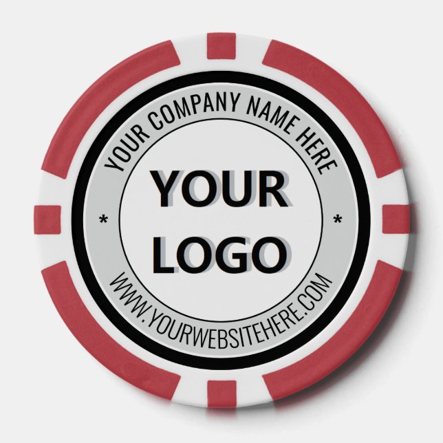 Fichas De Póquer Create Your Own Promo Branded Poker Chips Template (Anverso)