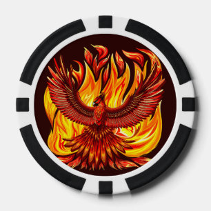 Fichas De Póquer Creatura mitológica inmortal de Phoenix