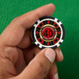 Fichas De Póquer Cumpleaños de Casino Chip Las Vegas