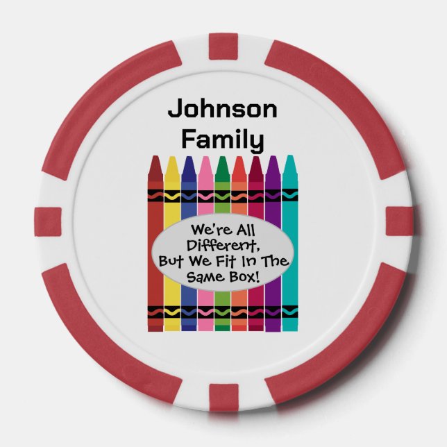 Fichas De Póquer Customizable Family Reunion Poker Chips (Anverso)
