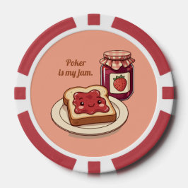 Fichas De Póquer [Customize] is my jam - cute jam and toast cartoon