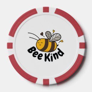 Fichas De Póquer Cute Bee Kind
