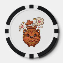 Cute Kawaii Tanjia Marroquí Sticker de Comida en O