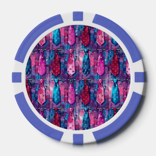 Fichas De Póquer Daddy's Ties Poker Chips Set of 10 (Anverso)