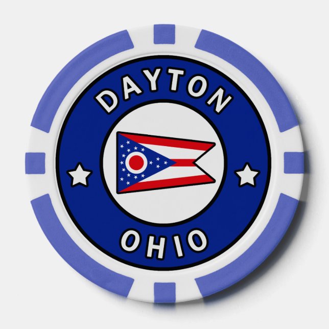 Fichas De Póquer Dayton Ohio (Anverso)