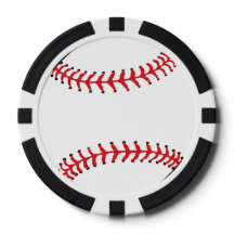 Fichas de póquer de diseño de béisbol