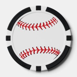 Fichas de póquer de diseño de béisbol