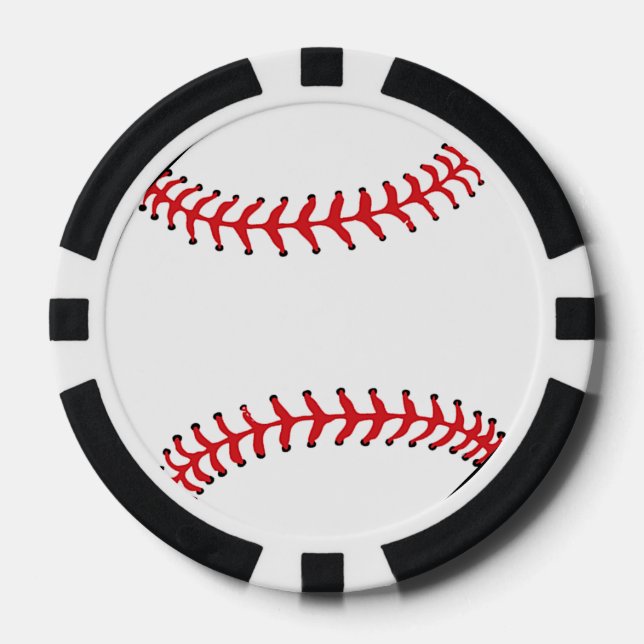Fichas de póquer de diseño de béisbol (Anverso)