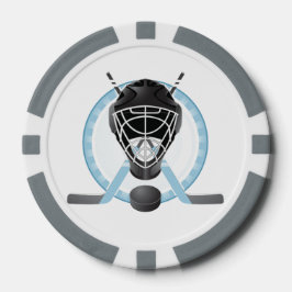 Fichas de póquer de diseño de hockey