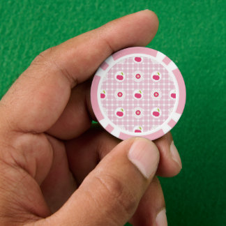Fichas de póquer de picnic de cereza