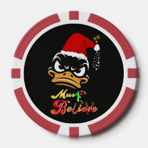 Fichas De Póquer Debes Creer Navidad