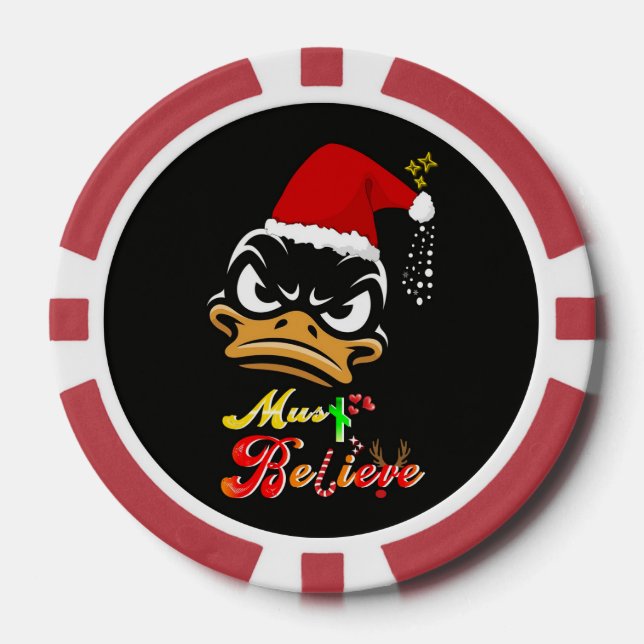 Fichas De Póquer Debes Creer Navidad (Anverso)