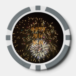 Fichas De Póquer Decoración / Favor de fiesta de Nochevieja - Fuego