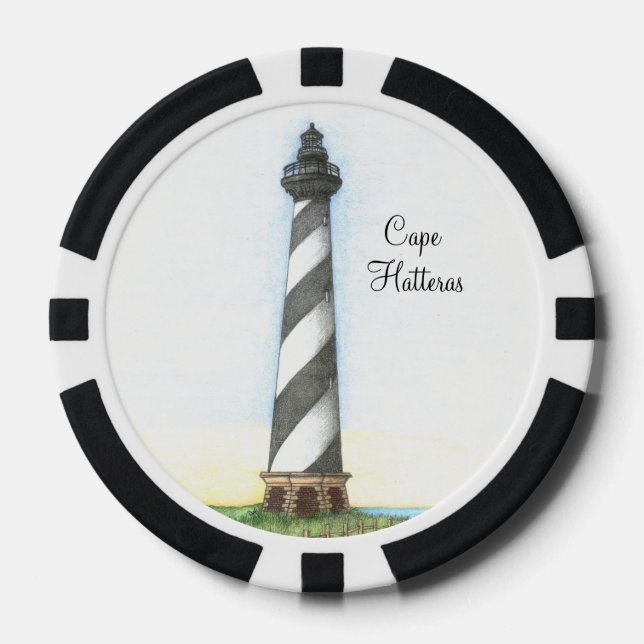 Fichas de póquer del faro de Cape Hatteras (Anverso)