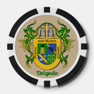 Fichas De Póquer Delgado Heraldic Arms