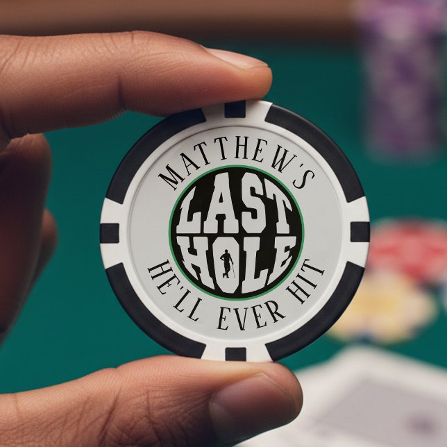 Fichas De Póquer Despedida de Soltero de Golf Último Hoyo que Golpe (Subido por el creador)