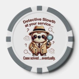 Fichas De Póquer "Detective Perezoso" Agencia de Detectives Perezos