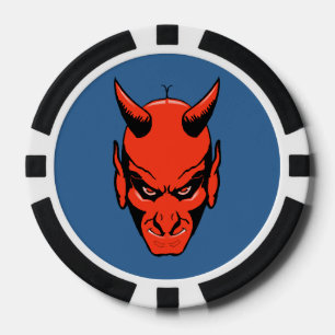 Fichas De Póquer Devils Head Pattern Poker Chip Gambler