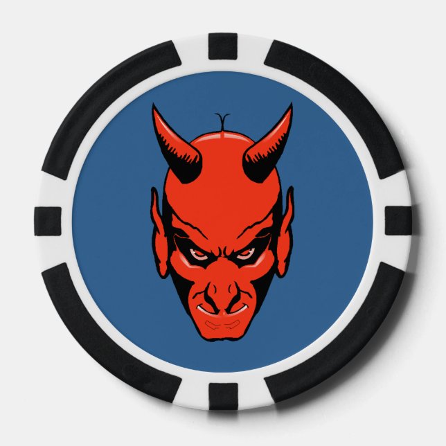 Fichas De Póquer Devils Head Pattern Poker Chip Gambler (Anverso)