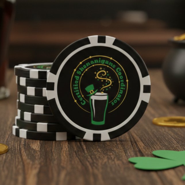 Fichas De Póquer Día de San Patricio Suerte Certificada de Traviesu (Subido por el creador)