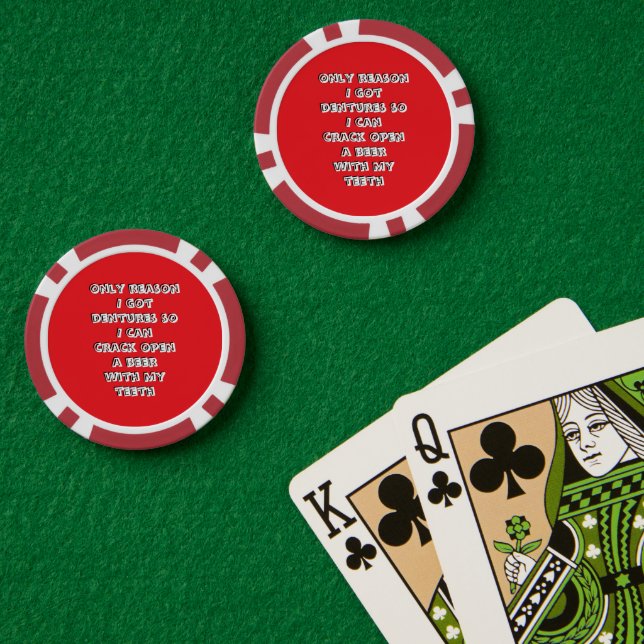 Fichas De Póquer Dientes de apertura de frascos (Mesa de Poker (Doble))