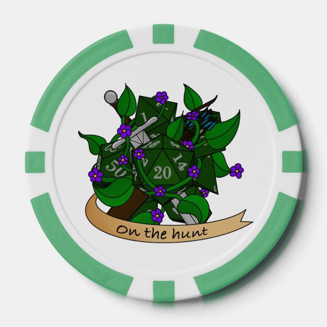 Fichas De Póquer Diseño de dados de Ranger (Anverso)