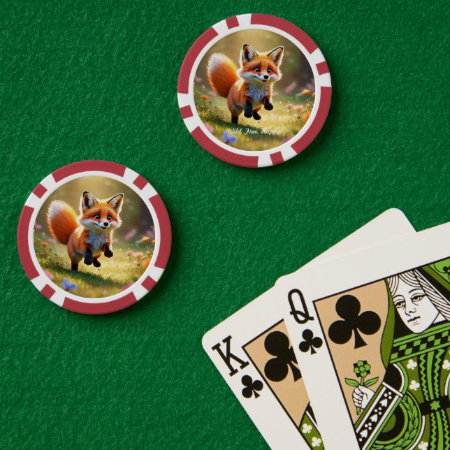 Fichas De Póquer "Diversión a la caza de colas" (Mesa de Poker (Doble))