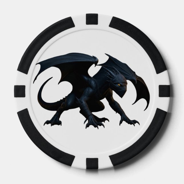 Fichas De Póquer Dragón Ninja (Anverso)