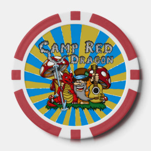 Fichas De Póquer Dragón Rojo Campamento 2025 A.C.