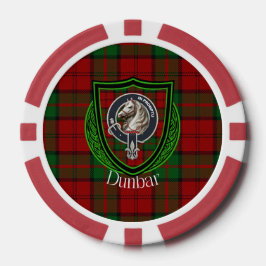 Fichas De Póquer Dunbar Scottish Clan Tartan & Crest