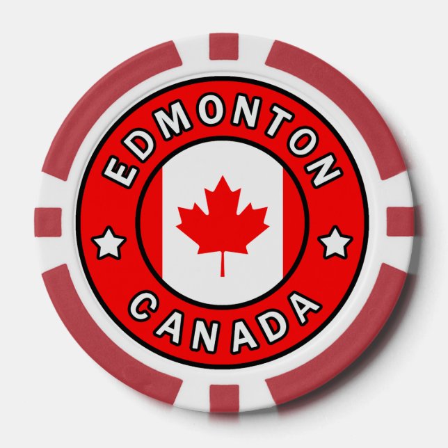 Fichas De Póquer Edmonton Canada (Anverso)