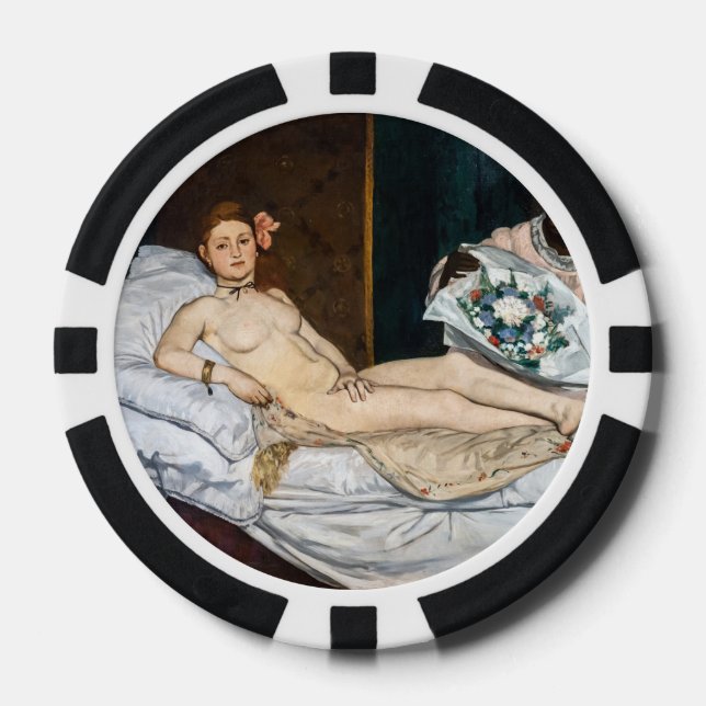 Fichas De Póquer Edouard Manet - Olympia (Anverso)