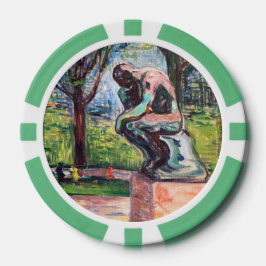 Fichas De Póquer Edvard Munch - El pensador de Rodin