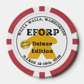 Fichas De Póquer EFORP 2025 Edición Deluxe de 10º Aniversario